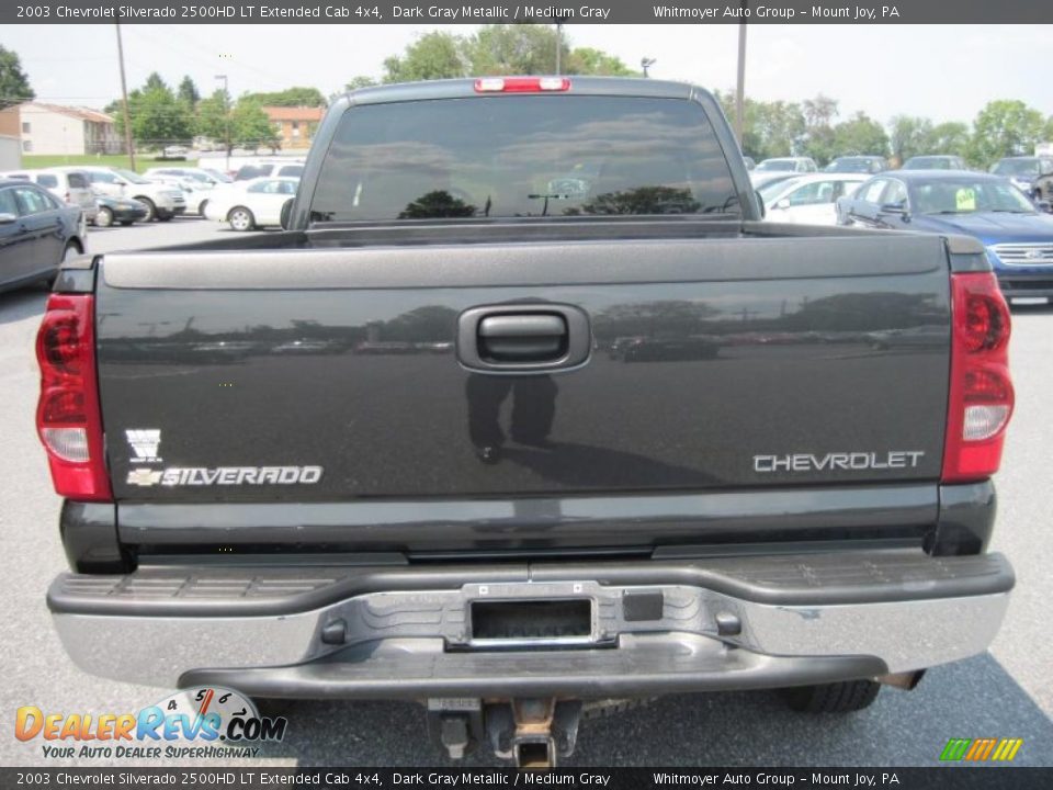 2003 Chevrolet Silverado 2500HD LT Extended Cab 4x4 Dark Gray Metallic / Medium Gray Photo #8