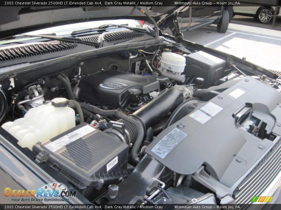 2003 Chevrolet Silverado 2500HD LT Extended Cab 4x4 Dark Gray Metallic / Medium Gray Photo #10