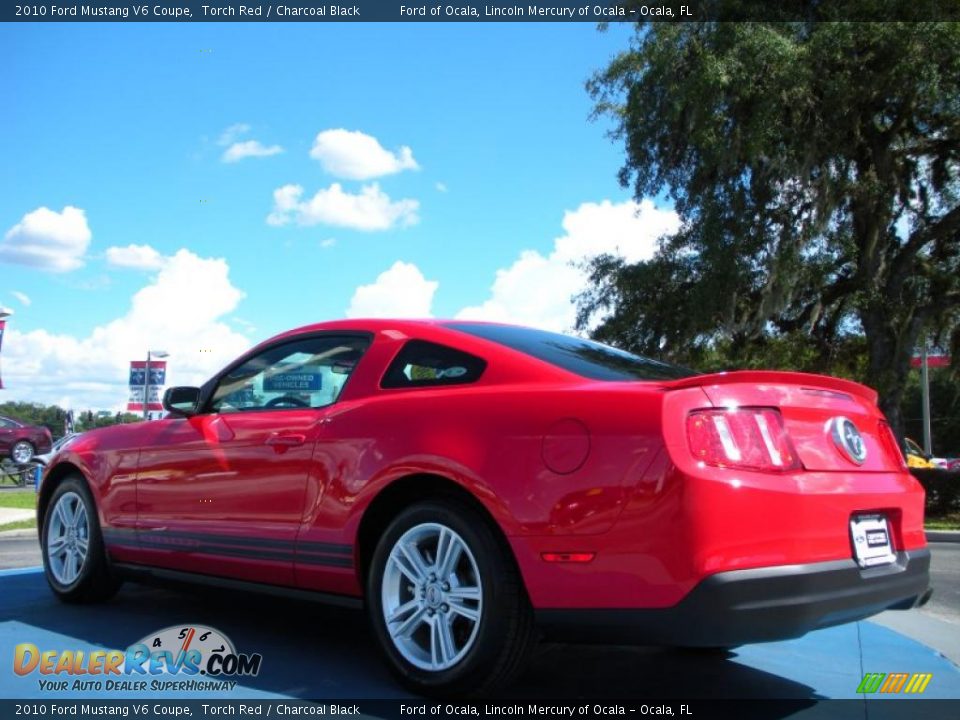 2010 Ford Mustang V6 Coupe Torch Red / Charcoal Black Photo #3