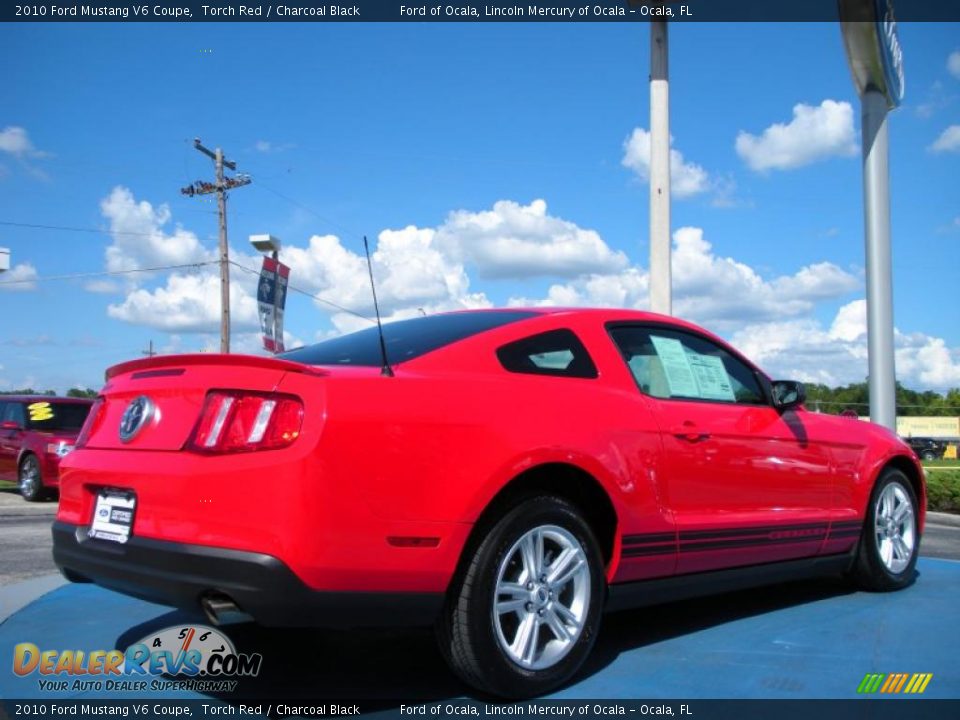 2010 Ford Mustang V6 Coupe Torch Red / Charcoal Black Photo #5