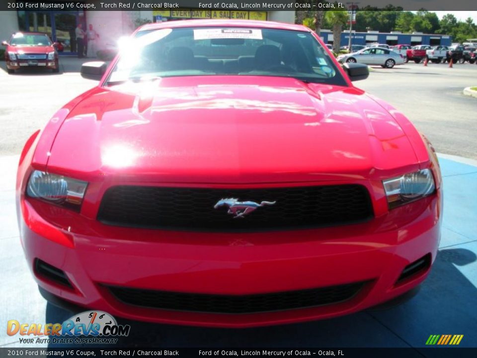 2010 Ford Mustang V6 Coupe Torch Red / Charcoal Black Photo #8
