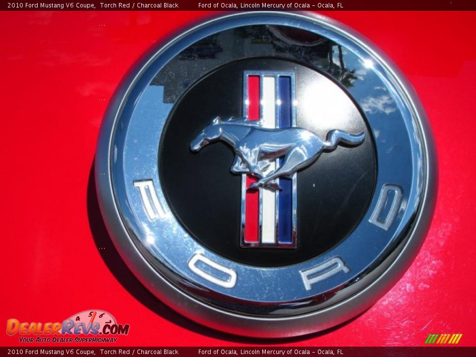 2010 Ford Mustang V6 Coupe Torch Red / Charcoal Black Photo #9