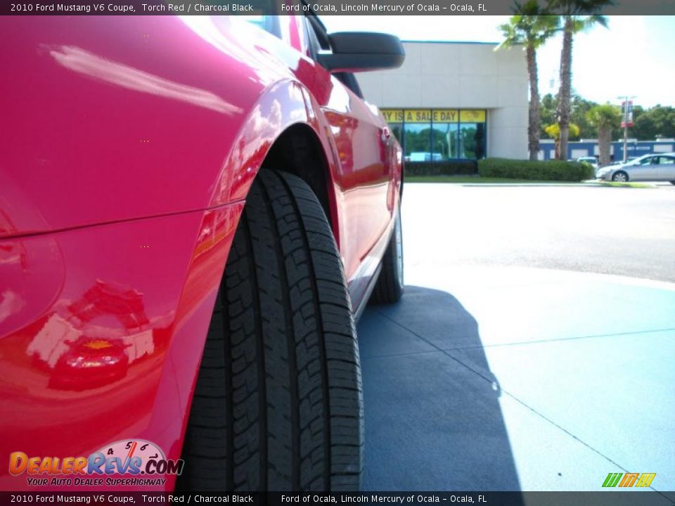 2010 Ford Mustang V6 Coupe Torch Red / Charcoal Black Photo #10