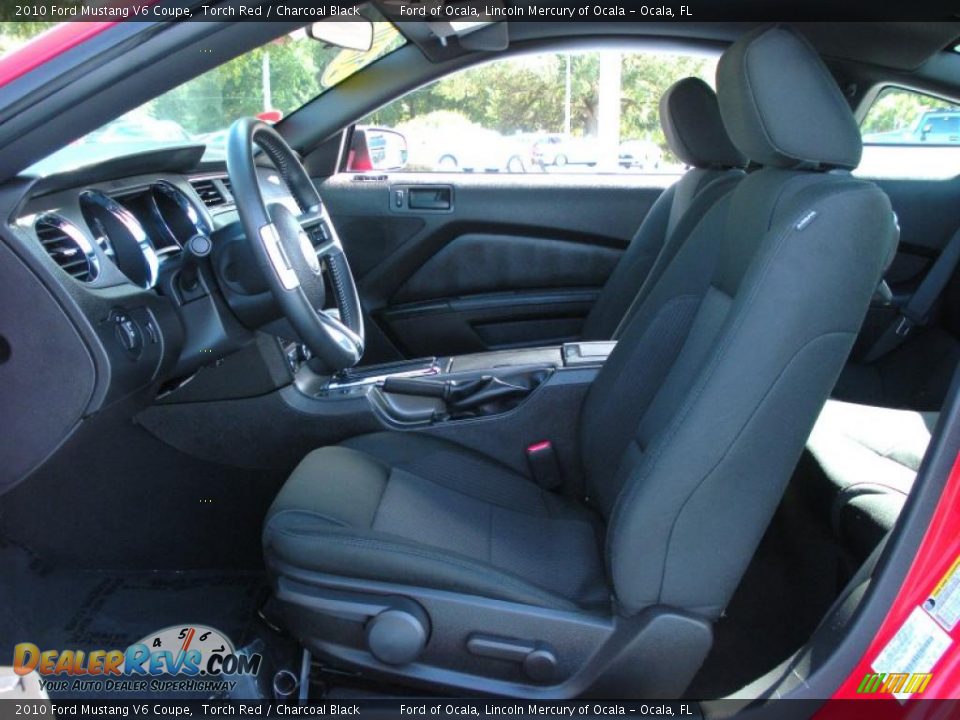 2010 Ford Mustang V6 Coupe Torch Red / Charcoal Black Photo #11