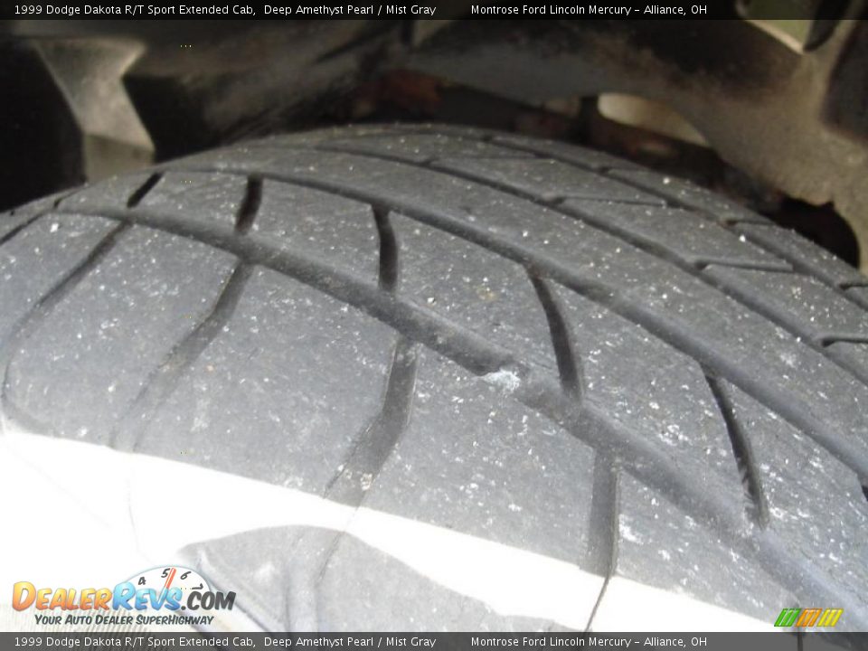 1999 Dodge Dakota R/T Sport Extended Cab Deep Amethyst Pearl / Mist Gray Photo #11