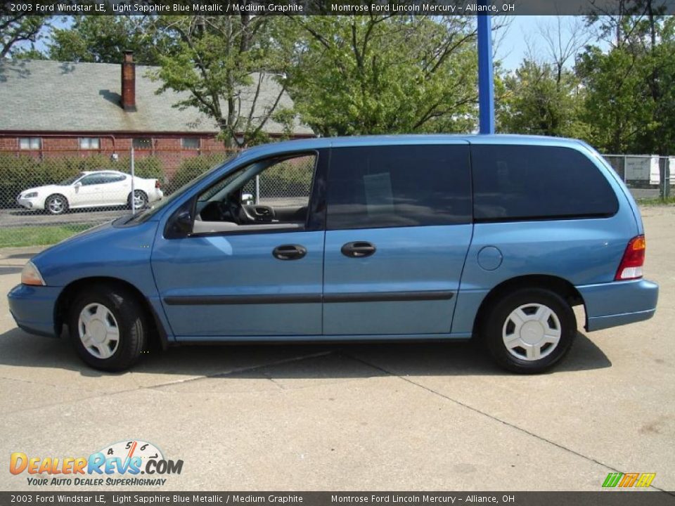 2003 Ford Windstar LE Light Sapphire Blue Metallic / Medium Graphite Photo #2