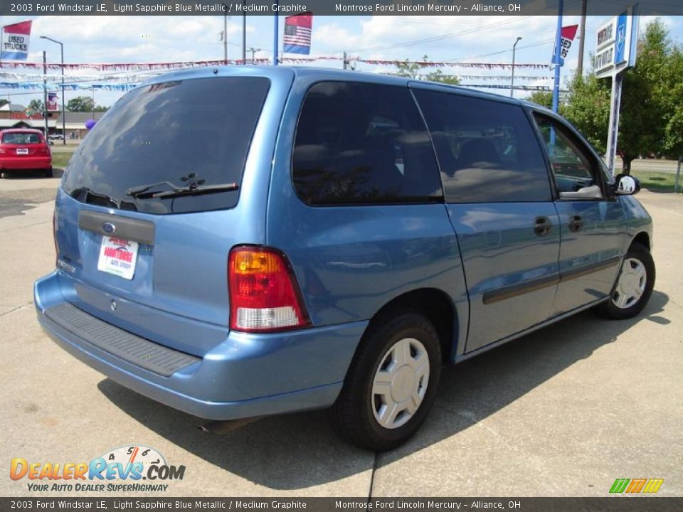 2003 Ford Windstar LE Light Sapphire Blue Metallic / Medium Graphite Photo #5