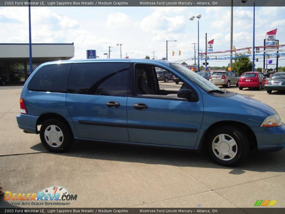 2003 Ford Windstar LE Light Sapphire Blue Metallic / Medium Graphite Photo #6