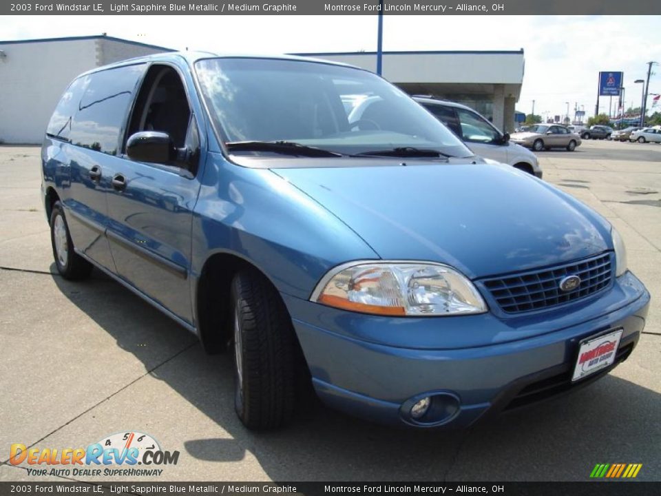 2003 Ford Windstar LE Light Sapphire Blue Metallic / Medium Graphite Photo #7