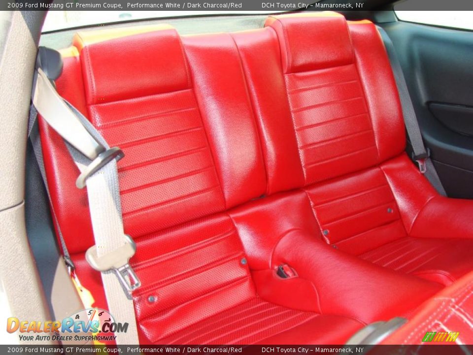 2009 Ford Mustang GT Premium Coupe Performance White / Dark Charcoal/Red Photo #19
