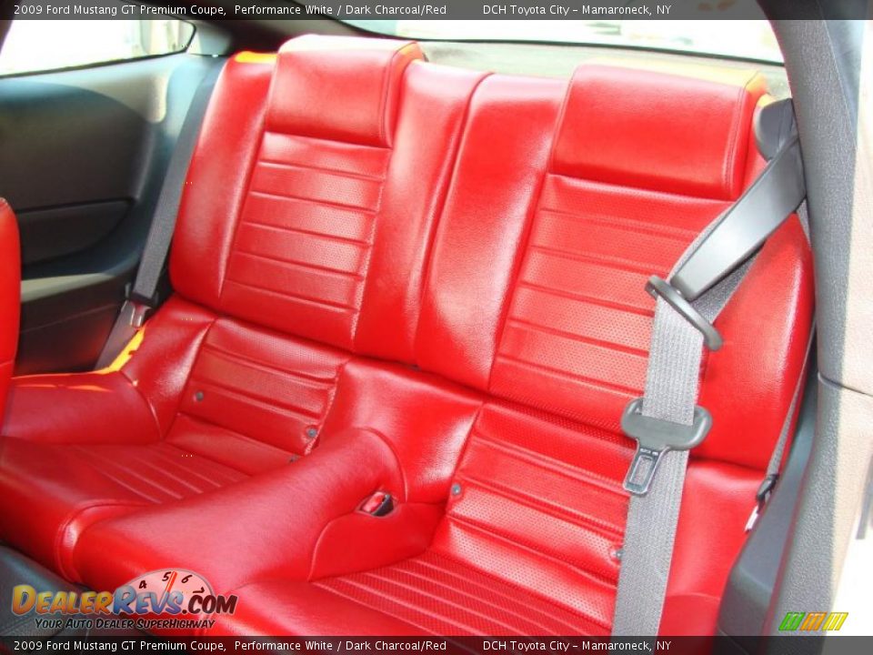 2009 Ford Mustang GT Premium Coupe Performance White / Dark Charcoal/Red Photo #20