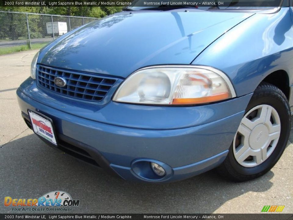 2003 Ford Windstar LE Light Sapphire Blue Metallic / Medium Graphite Photo #9