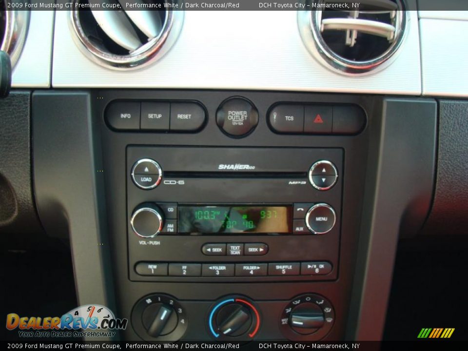 2009 Ford Mustang GT Premium Coupe Performance White / Dark Charcoal/Red Photo #22