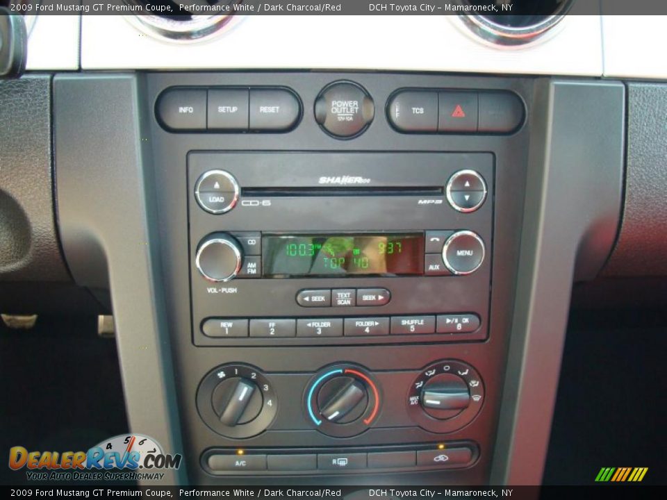 2009 Ford Mustang GT Premium Coupe Performance White / Dark Charcoal/Red Photo #23