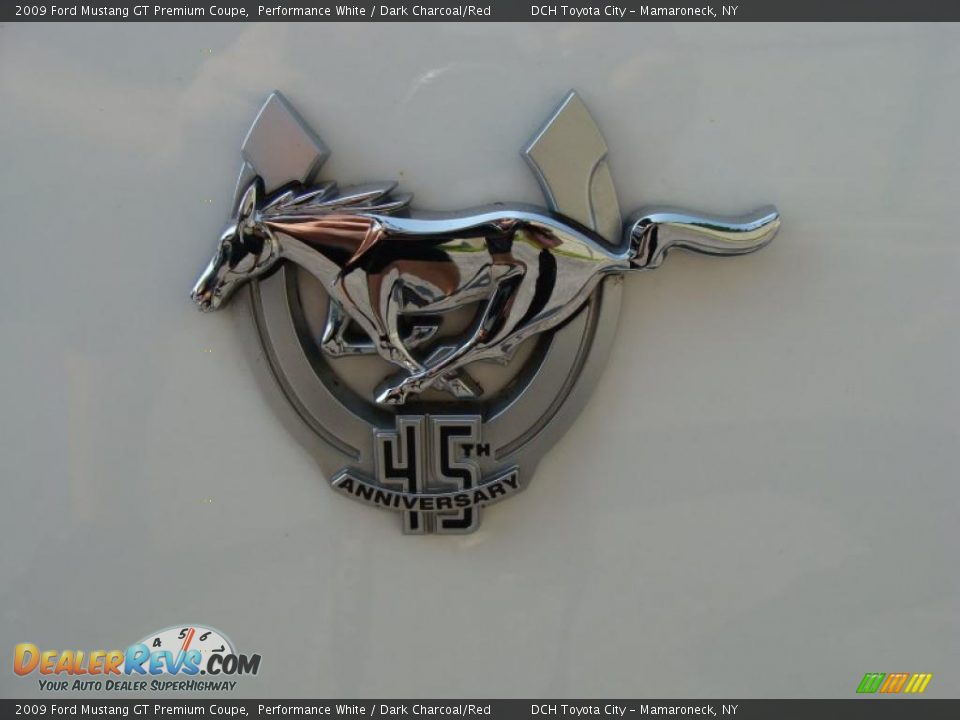 2009 Ford Mustang GT Premium Coupe Performance White / Dark Charcoal/Red Photo #28