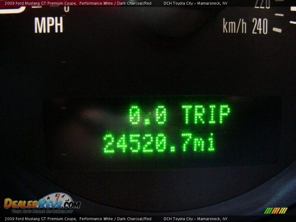 2009 Ford Mustang GT Premium Coupe Performance White / Dark Charcoal/Red Photo #30