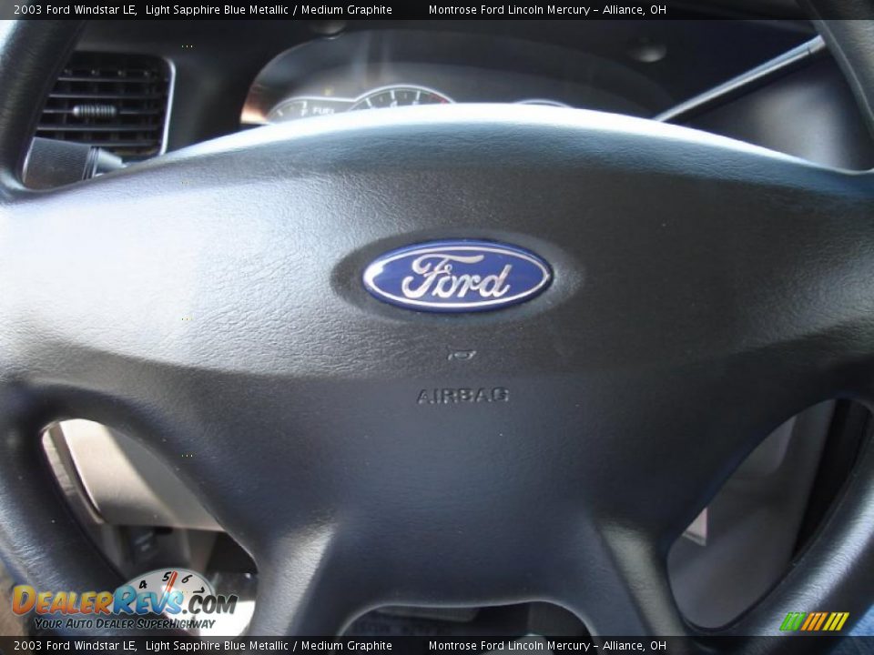 2003 Ford Windstar LE Light Sapphire Blue Metallic / Medium Graphite Photo #25