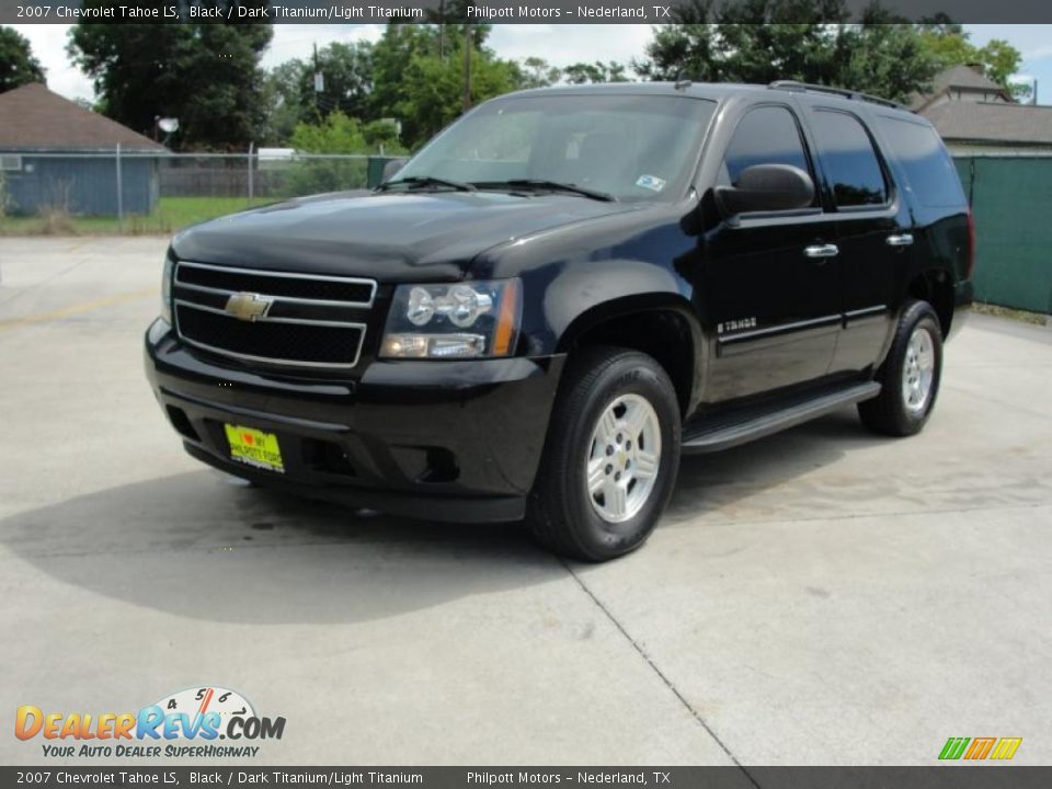2007 Chevrolet Tahoe LS Black / Dark Titanium/Light Titanium Photo #7