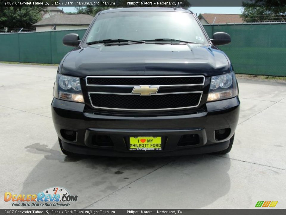 2007 Chevrolet Tahoe LS Black / Dark Titanium/Light Titanium Photo #8