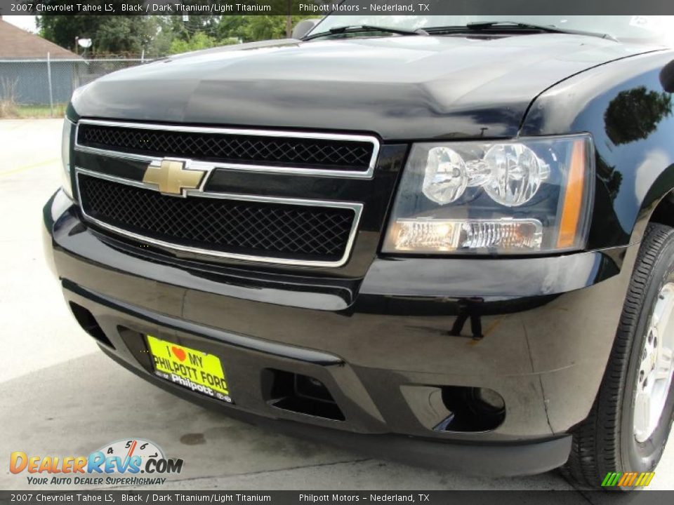 2007 Chevrolet Tahoe LS Black / Dark Titanium/Light Titanium Photo #13