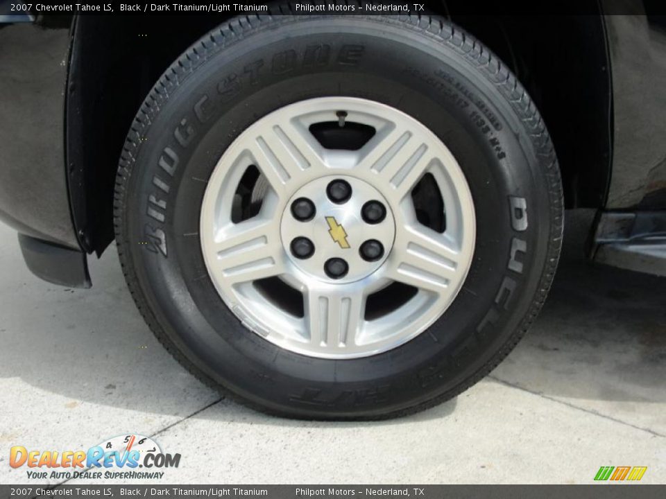 2007 Chevrolet Tahoe LS Black / Dark Titanium/Light Titanium Photo #15