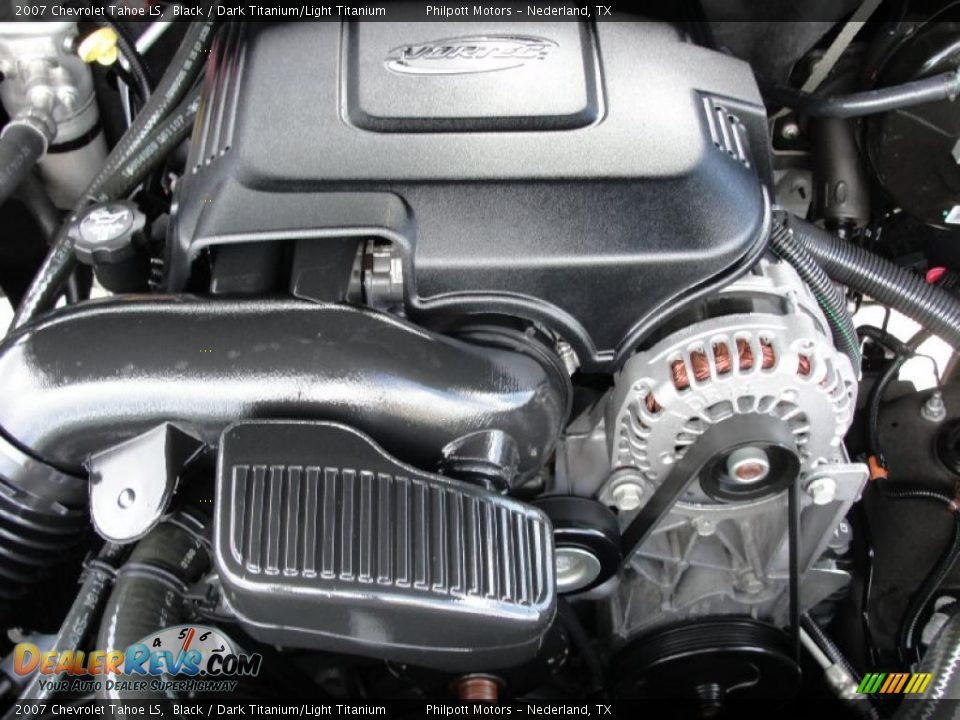 2007 Chevrolet Tahoe LS Black / Dark Titanium/Light Titanium Photo #27