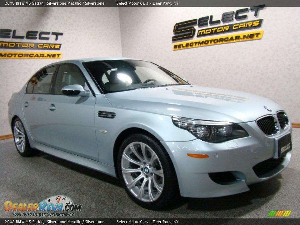 2008 BMW M5 Sedan Silverstone Metallic / Silverstone Photo #3