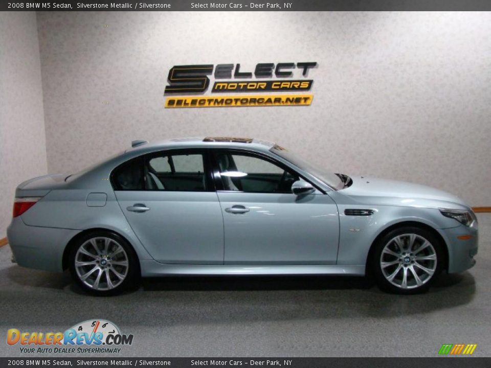 2008 BMW M5 Sedan Silverstone Metallic / Silverstone Photo #4