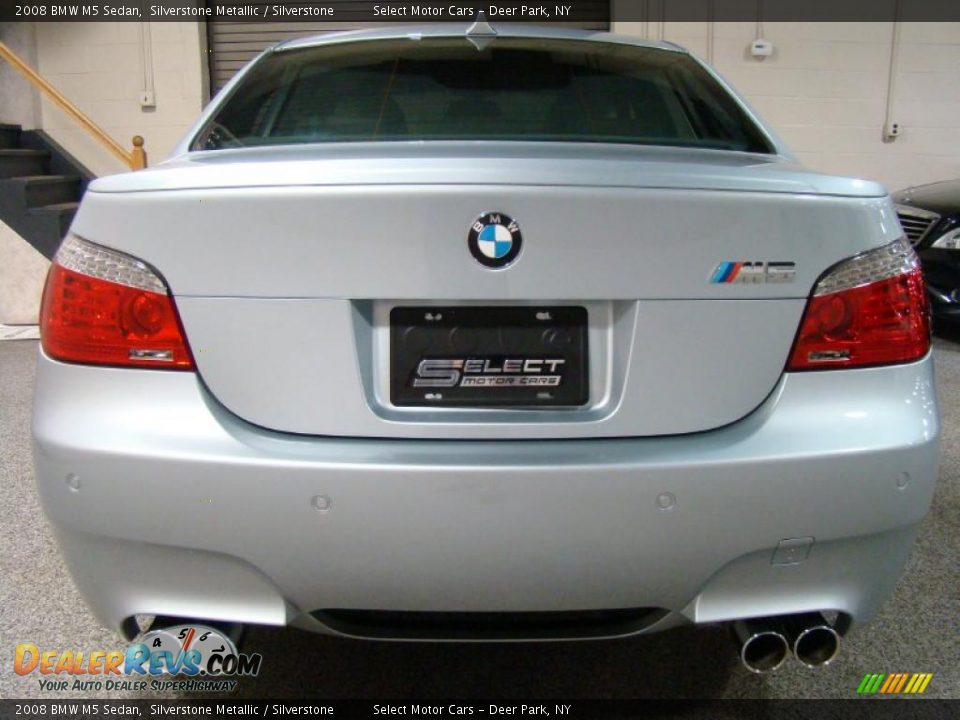 2008 BMW M5 Sedan Silverstone Metallic / Silverstone Photo #5