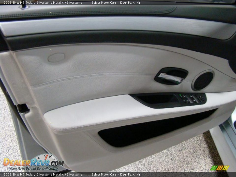2008 BMW M5 Sedan Silverstone Metallic / Silverstone Photo #7