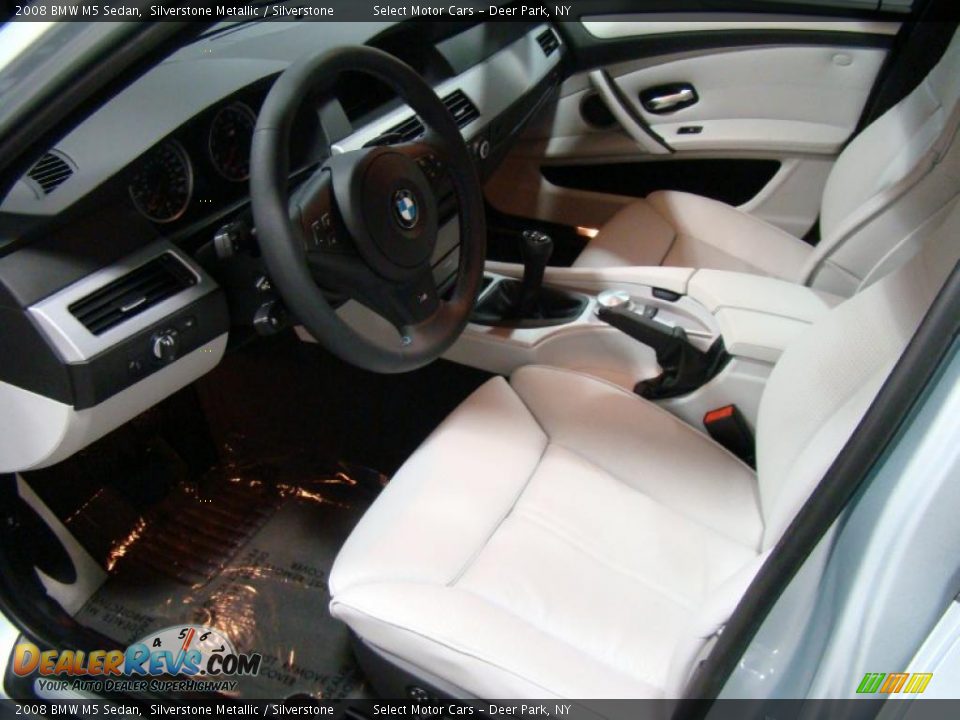 2008 BMW M5 Sedan Silverstone Metallic / Silverstone Photo #8