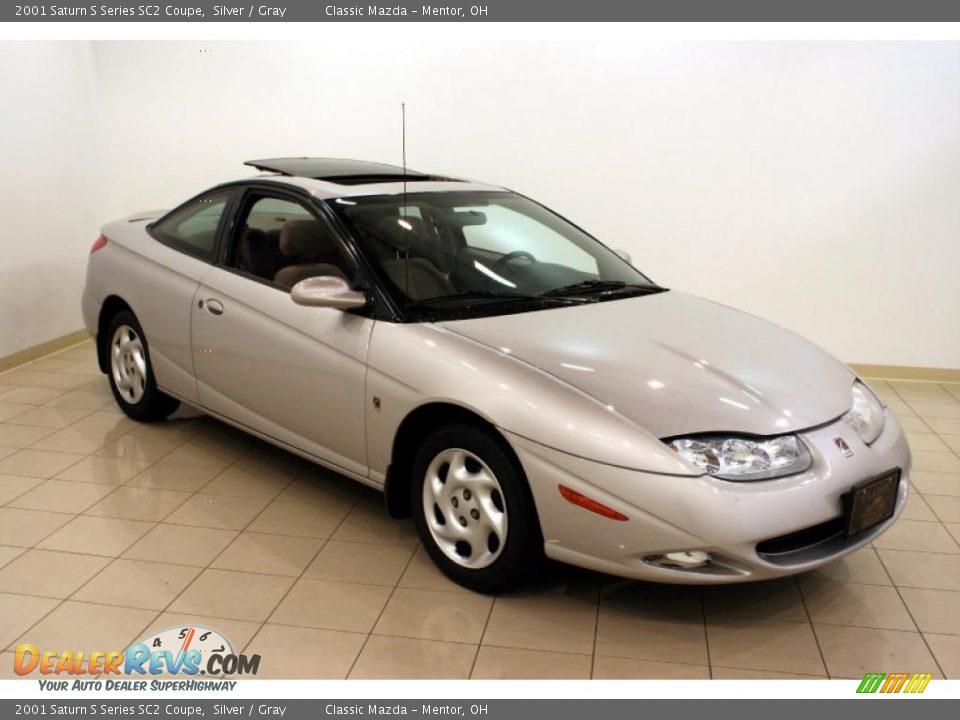 2001 Saturn S Series SC2 Coupe Silver / Gray Photo #1