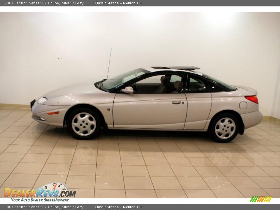 2001 Saturn S Series SC2 Coupe Silver / Gray Photo #4