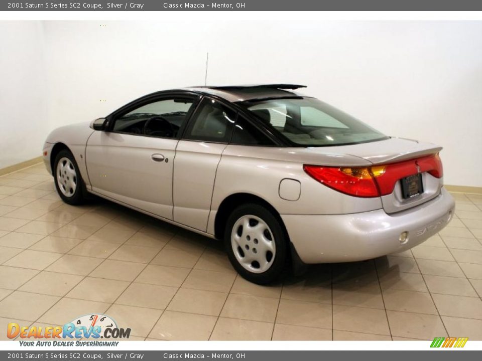 2001 Saturn S Series SC2 Coupe Silver / Gray Photo #5
