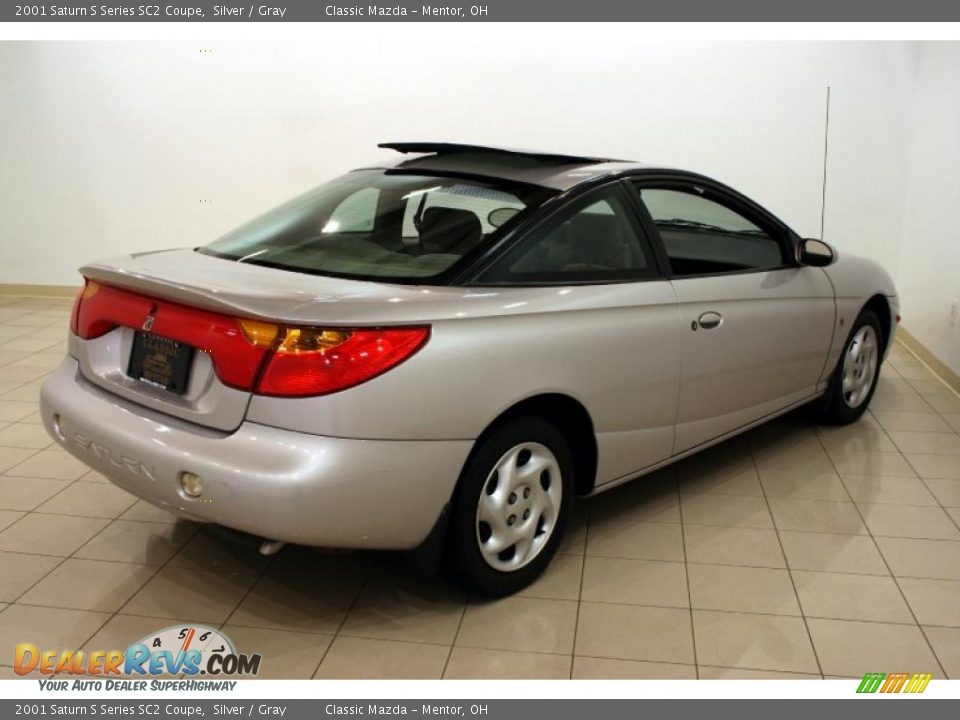 2001 Saturn S Series SC2 Coupe Silver / Gray Photo #7