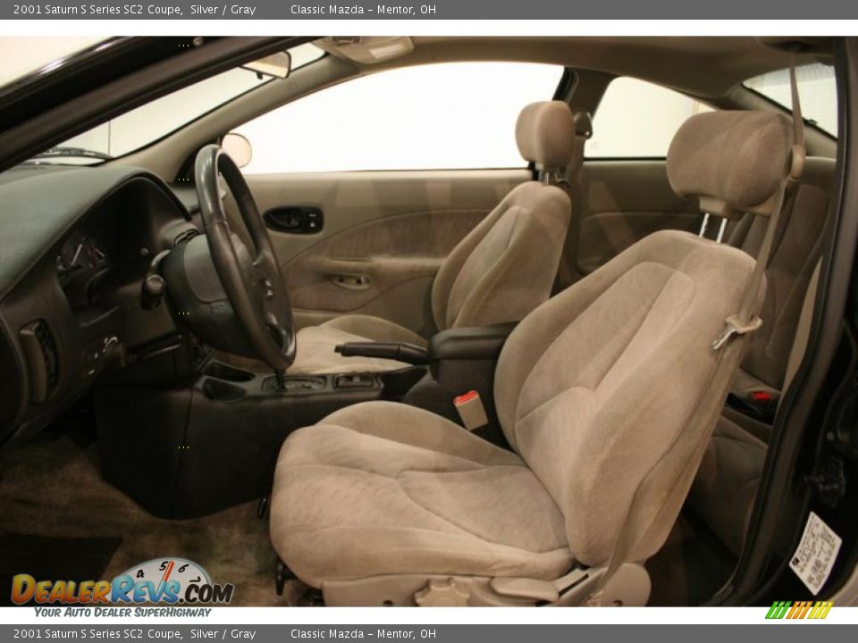 2001 Saturn S Series SC2 Coupe Silver / Gray Photo #9
