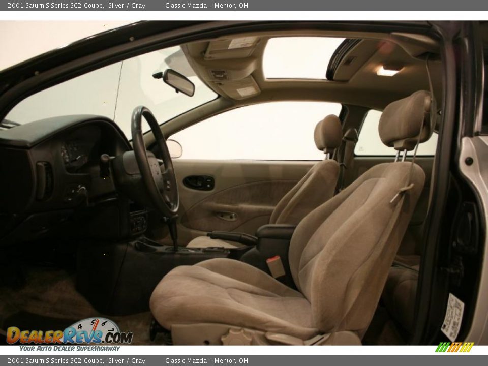 2001 Saturn S Series SC2 Coupe Silver / Gray Photo #10
