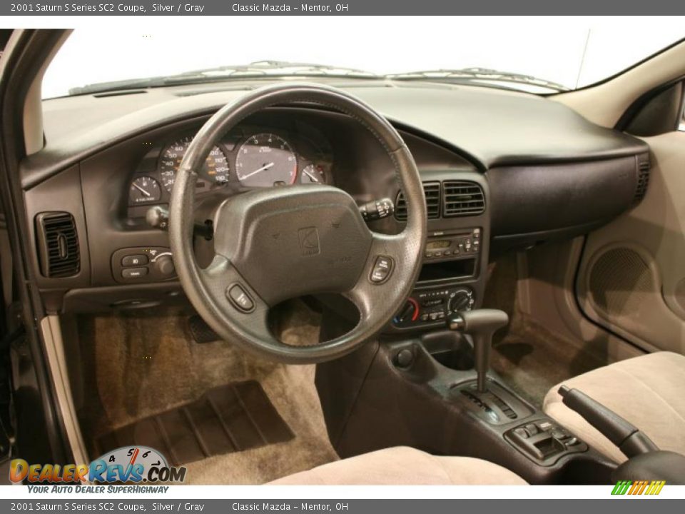 2001 Saturn S Series SC2 Coupe Silver / Gray Photo #11