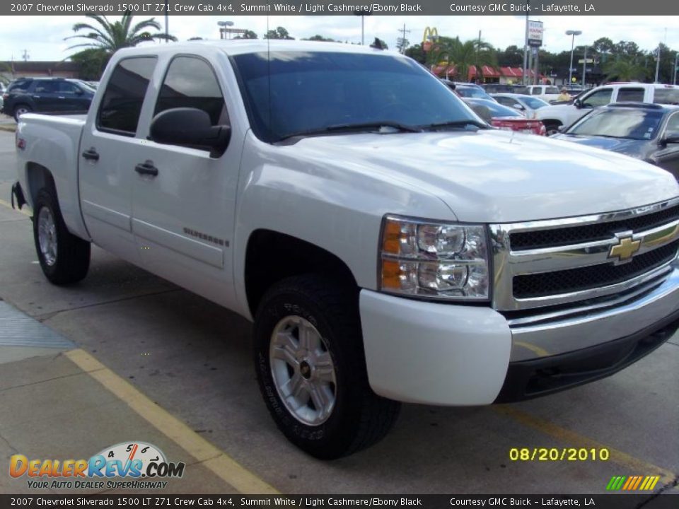 2007 Chevrolet Silverado 1500 LT Z71 Crew Cab 4x4 Summit White / Light Cashmere/Ebony Black Photo #5