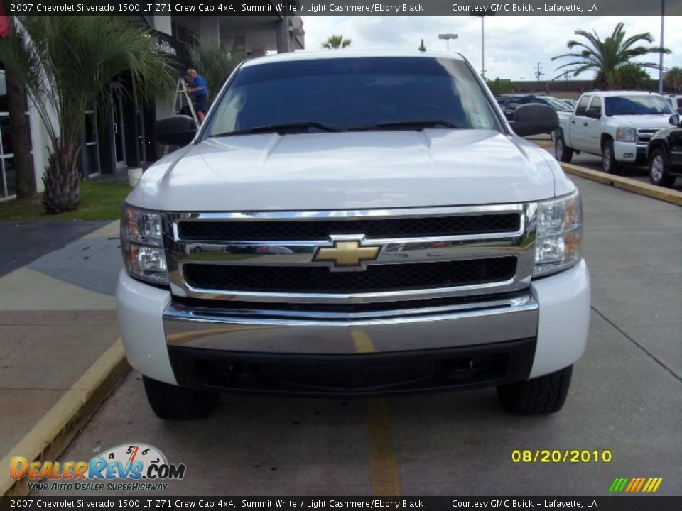 2007 Chevrolet Silverado 1500 LT Z71 Crew Cab 4x4 Summit White / Light Cashmere/Ebony Black Photo #6