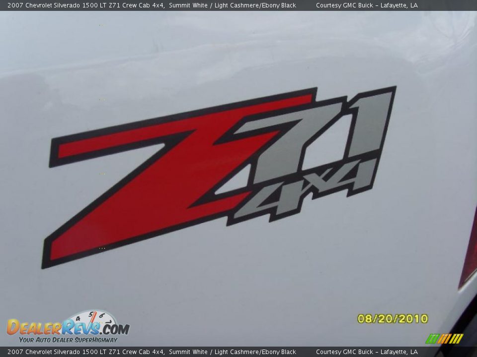 2007 Chevrolet Silverado 1500 LT Z71 Crew Cab 4x4 Summit White / Light Cashmere/Ebony Black Photo #7