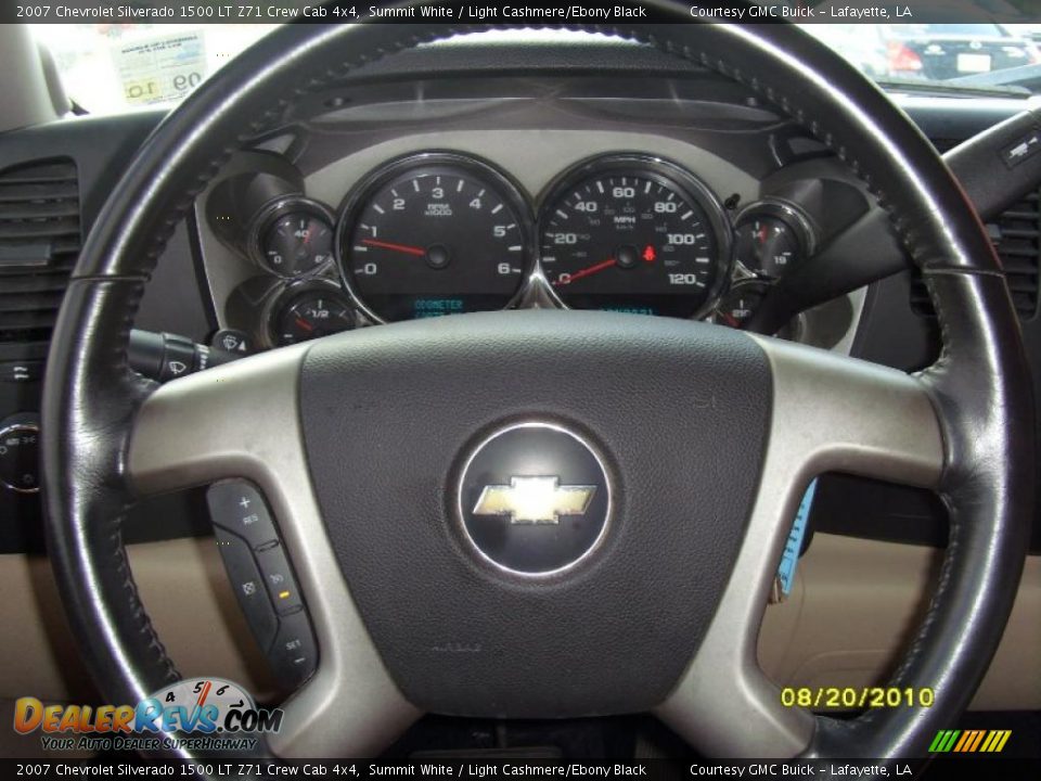 2007 Chevrolet Silverado 1500 LT Z71 Crew Cab 4x4 Summit White / Light Cashmere/Ebony Black Photo #8
