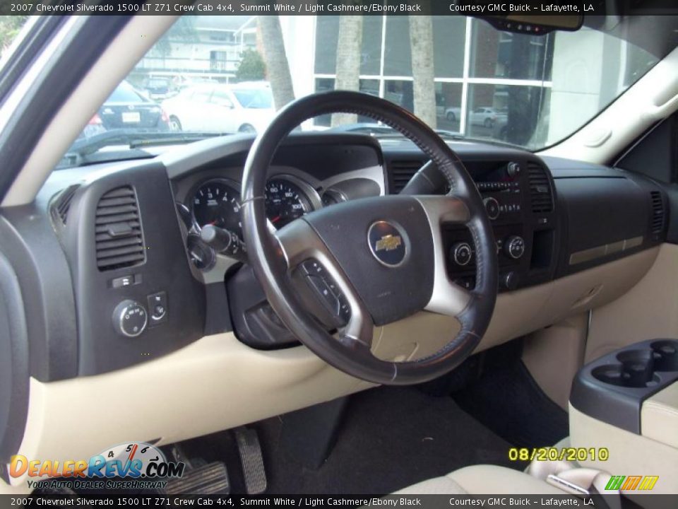 2007 Chevrolet Silverado 1500 LT Z71 Crew Cab 4x4 Summit White / Light Cashmere/Ebony Black Photo #9