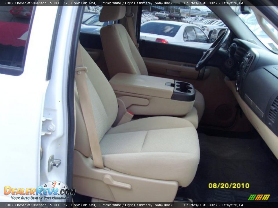 2007 Chevrolet Silverado 1500 LT Z71 Crew Cab 4x4 Summit White / Light Cashmere/Ebony Black Photo #13