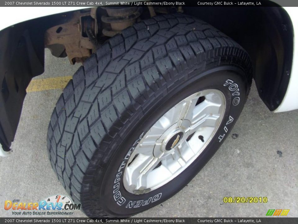 2007 Chevrolet Silverado 1500 LT Z71 Crew Cab 4x4 Summit White / Light Cashmere/Ebony Black Photo #18