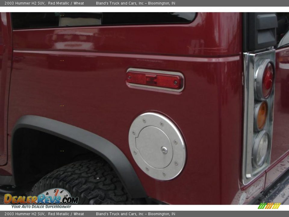 2003 Hummer H2 SUV Red Metallic / Wheat Photo #9