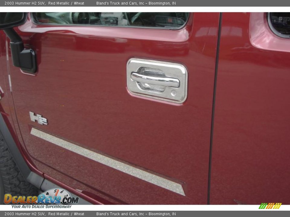 2003 Hummer H2 SUV Red Metallic / Wheat Photo #13