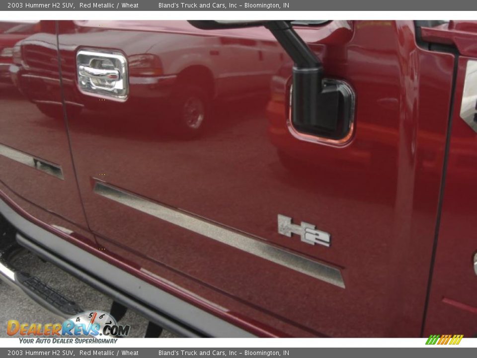 2003 Hummer H2 SUV Red Metallic / Wheat Photo #19