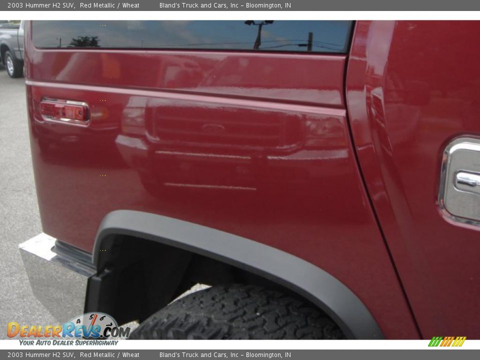 2003 Hummer H2 SUV Red Metallic / Wheat Photo #21