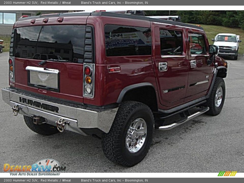 2003 Hummer H2 SUV Red Metallic / Wheat Photo #22